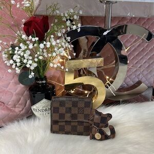 AUTHENTIC LOUIS VUITTON DAMIER PORTEFEIULLE ELISE TRIFOLD WALLET